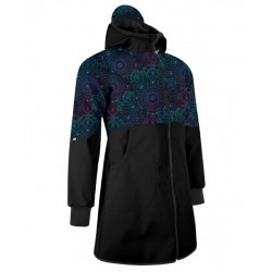 Naiste softshell mantel, must/Dark Mandala