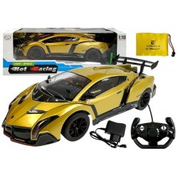 RC puldiga võidusõidu auto kuldne 1:10