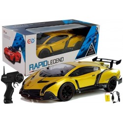 RC Puldiga sportauto 1:10, kuldne