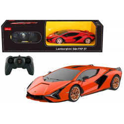 RC puldiga auto 1:24 Rastar Lamborghini Sian Oranž