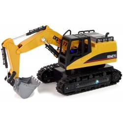 RC puldiga ekskavaator helide ja tuledega 2.4 GHz