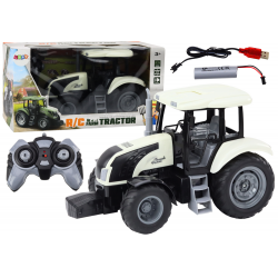 RC puldiga traktor valge 2.4G