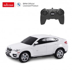 RC puldiga auto Rastar BMW X6 1:24 valge