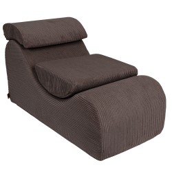 Wave Lounger laste tugitool Aesthetic pruun