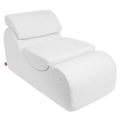 Wave Lounger laste tugitool Boucle valge