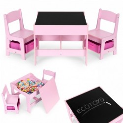 Lastemööbli komplekt – laud + 2 tooli koos...