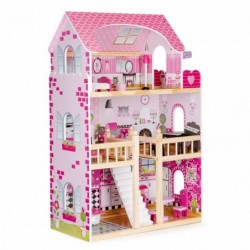 Puidust nukumaja mööbliga ECOTOYS