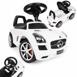 Valge Mercedes SLS tõukeauto