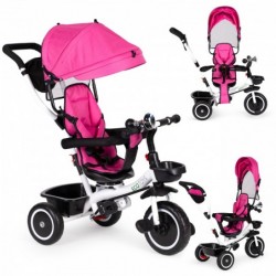 Pöörleva istmega kolmerattaline 360' ECOTOYS roosa