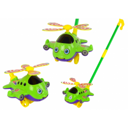 Happy Plane Pusher Stick Bell Roheline