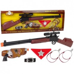 Sheriffi kauboi komplekt jahipüssi revolver