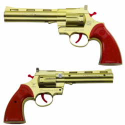 Kork Revolver Gun Prop Shot Sound Kuldne