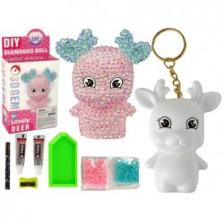 DIY Diamond Creative Kit Roosa põhjapõdra...