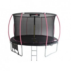 LEAN Sport Max 10 jalga must-roosa batuut