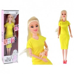 Doll Pregnant Mom Baby Doll Kollane rasedus