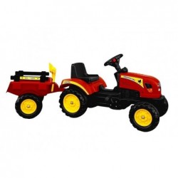Branson Pedaaltraktor Haagisega Punane 135 cm