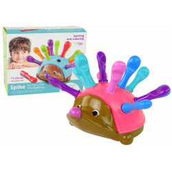 Hedgehog Puzzle roosad värvilised naelu