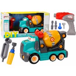 Cartoon Betoonisegisti veoauto DIY Treimine...